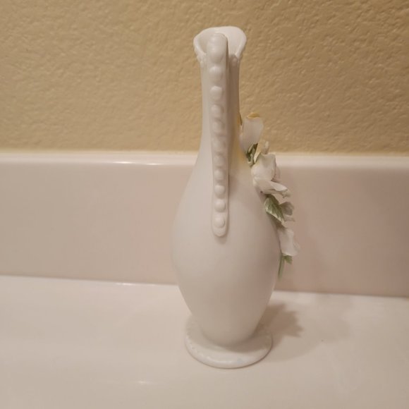 Vintage Lenwile Ardalt Bisque Pitcher Bud Vase - Picture 3 of 8